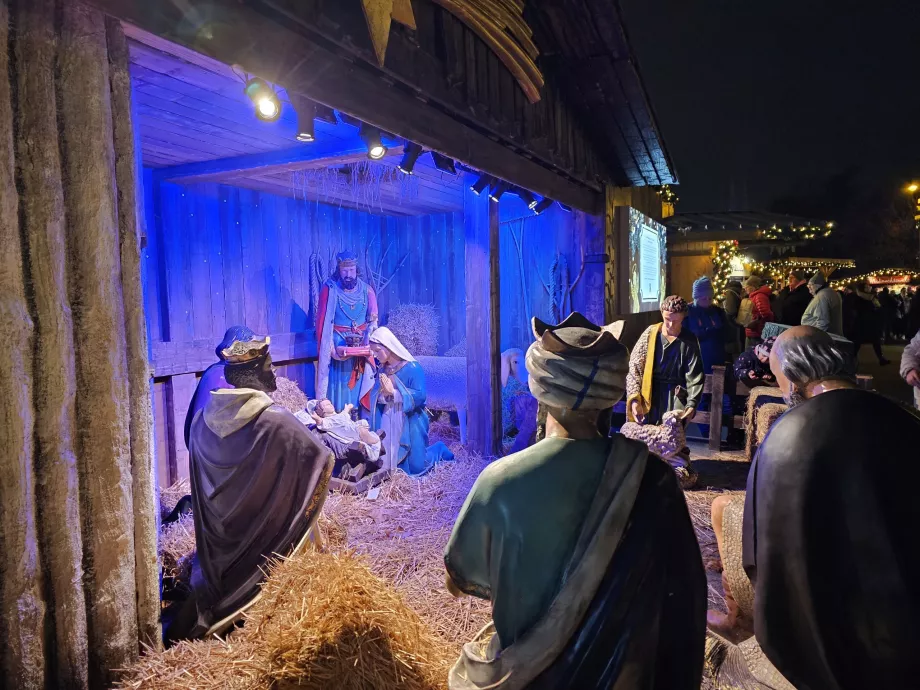 Pasar Natal di depan balai kota