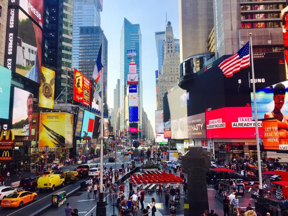 Times Square di siang hari