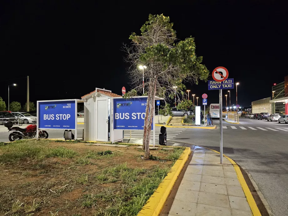 Halte bus, bandara Chania