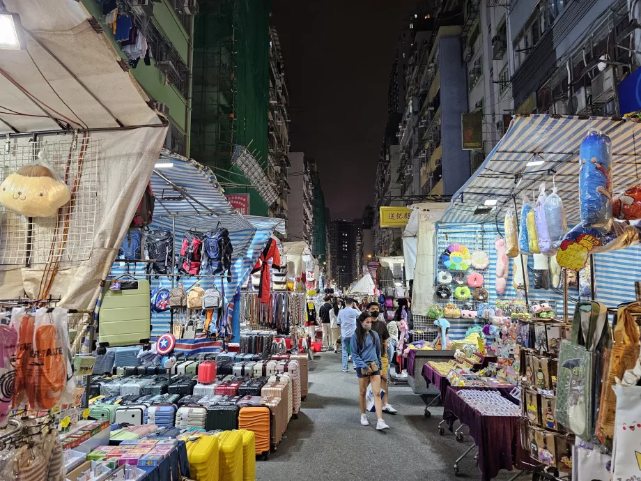 Mong Kok, pasar malam