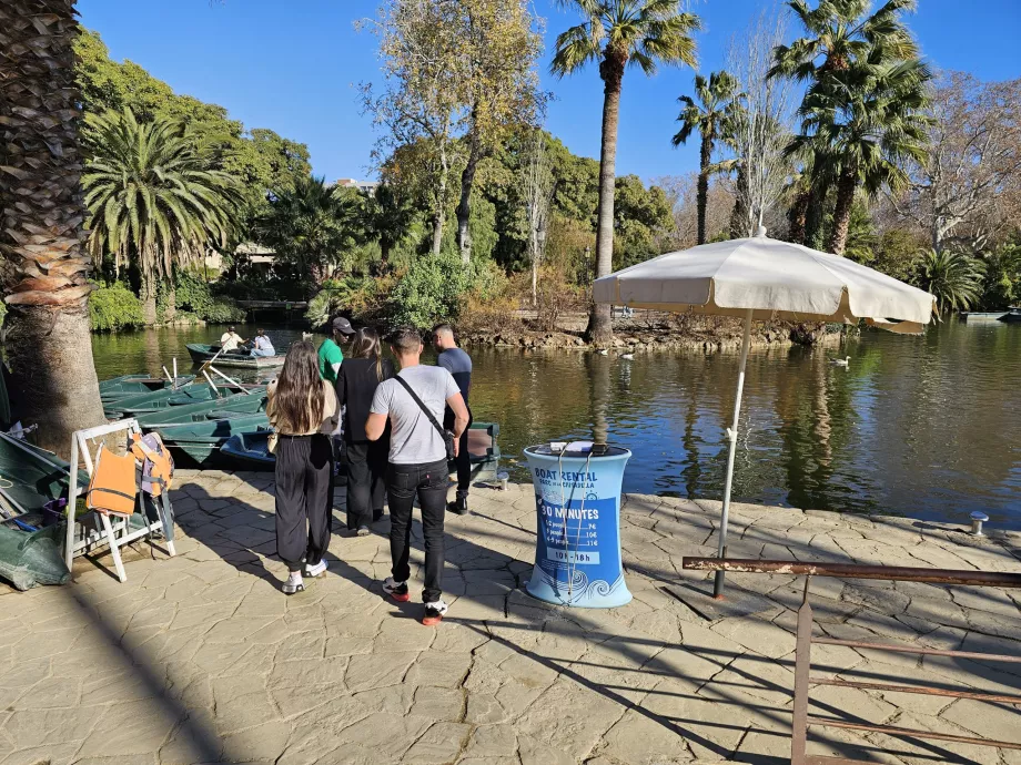 Penyewaan perahu, Parc de la Ciutadella