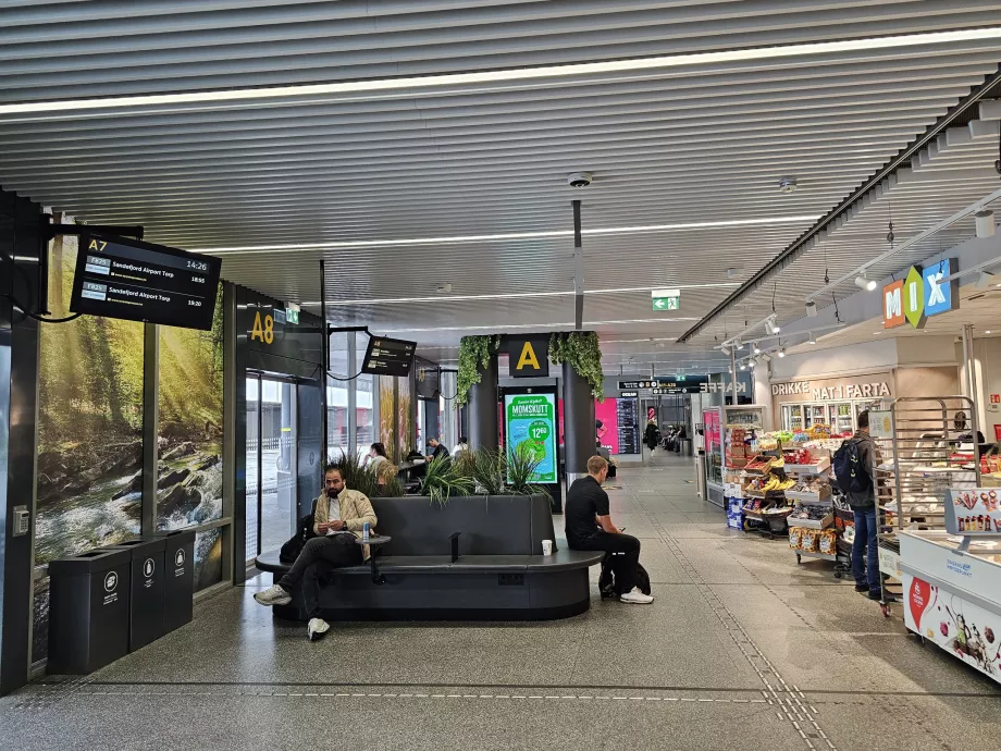 Ruang tunggu di stasiun bus Oslo