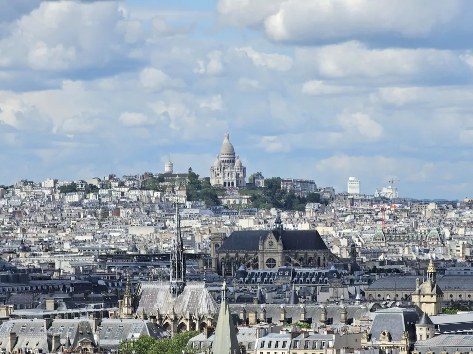 Pemandangan Montmartre dari Pantheon