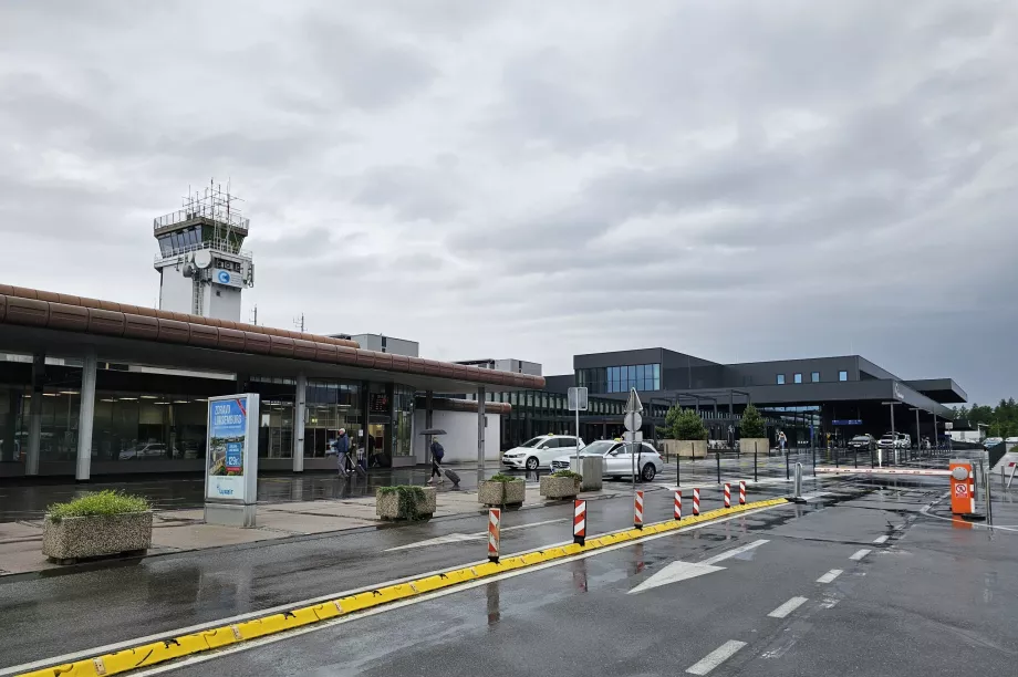 Pemandangan umum Bandara Ljubljana