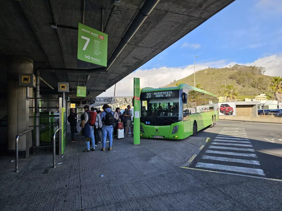 Bus 20 ke Santa Cruz de Tenerife