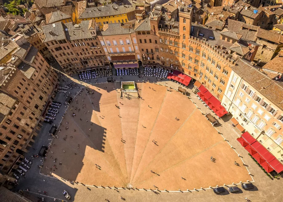 Pemandangan Piazza del Campo