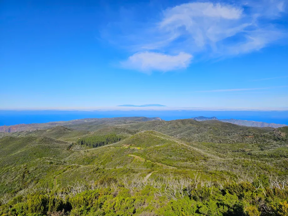 Pemandangan pulau La Palma dari Alto de Garajonay