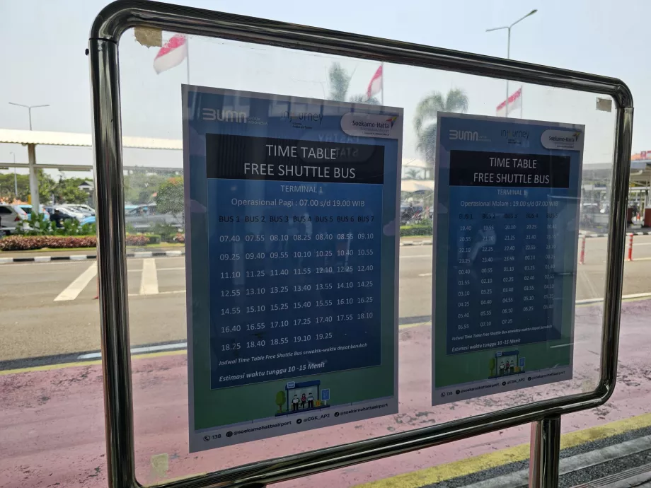 Jadwal bus antar-jemput antar terminal