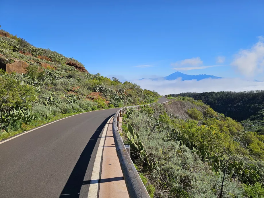 Jalan menuju Mirador de Abrante