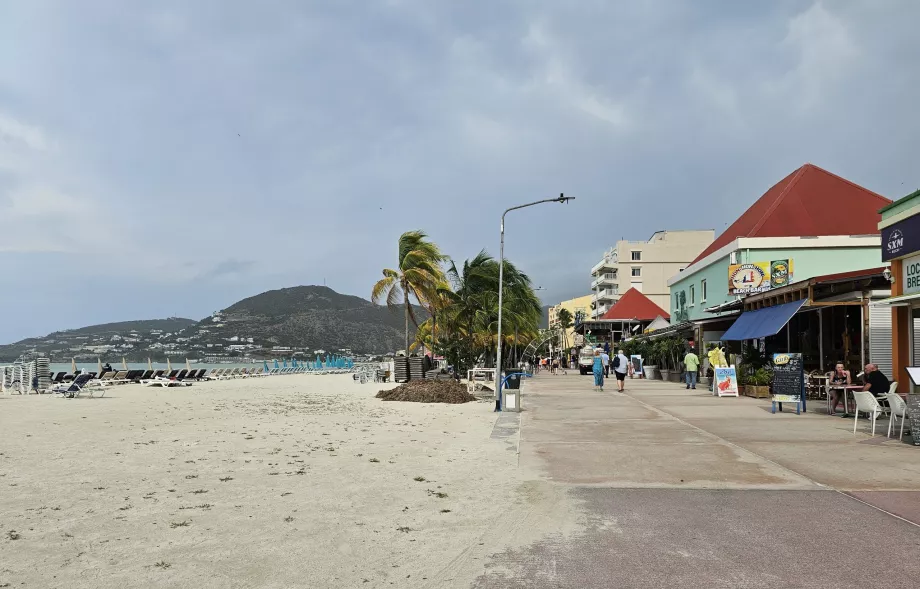 Pantai dan kawasan pejalan kaki, Philipsburg