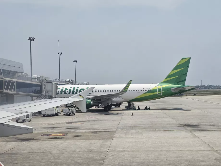 Airbus A320 Citilink di Bandara CGK Jakarta