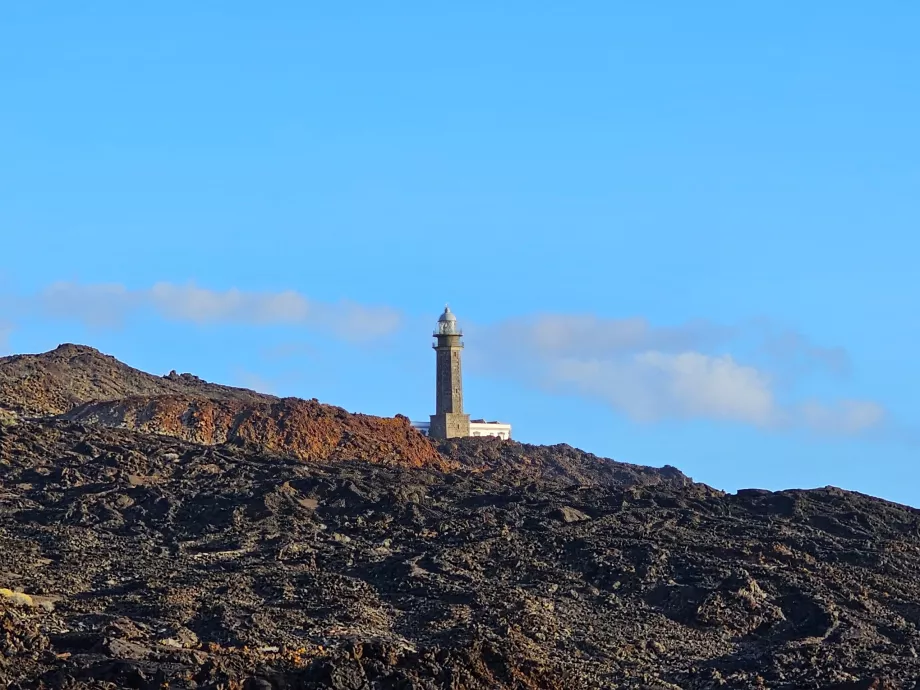 Lanskap lava di sekitar Faro de Orchilla