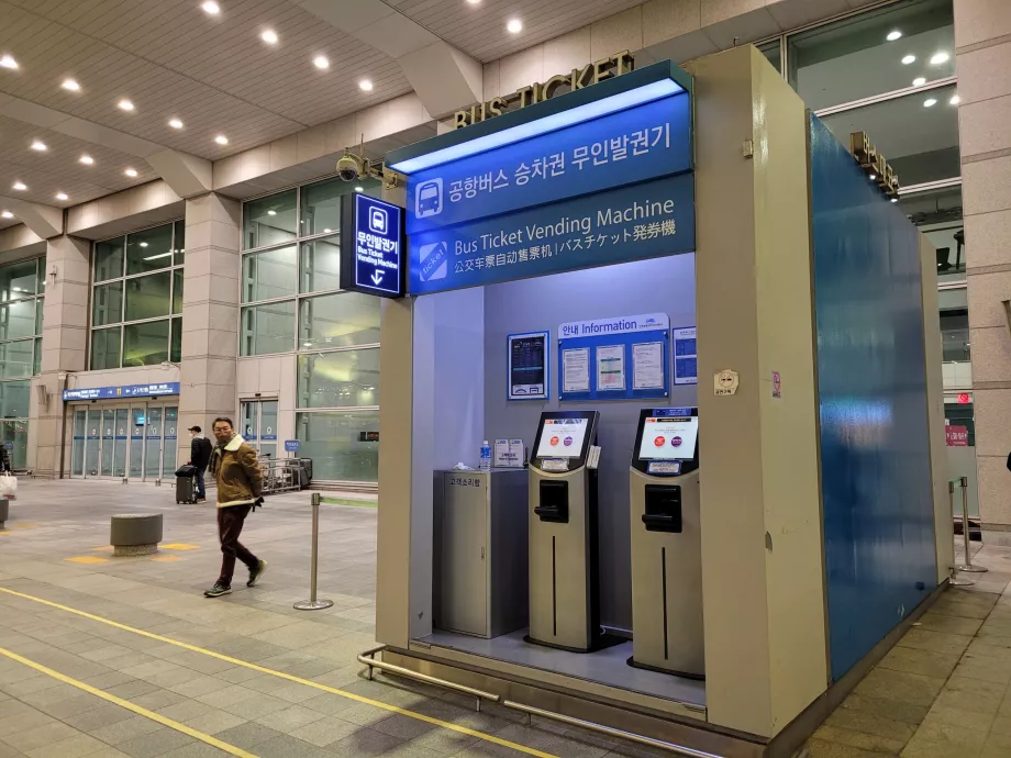 Incheon, mesin tiket bus