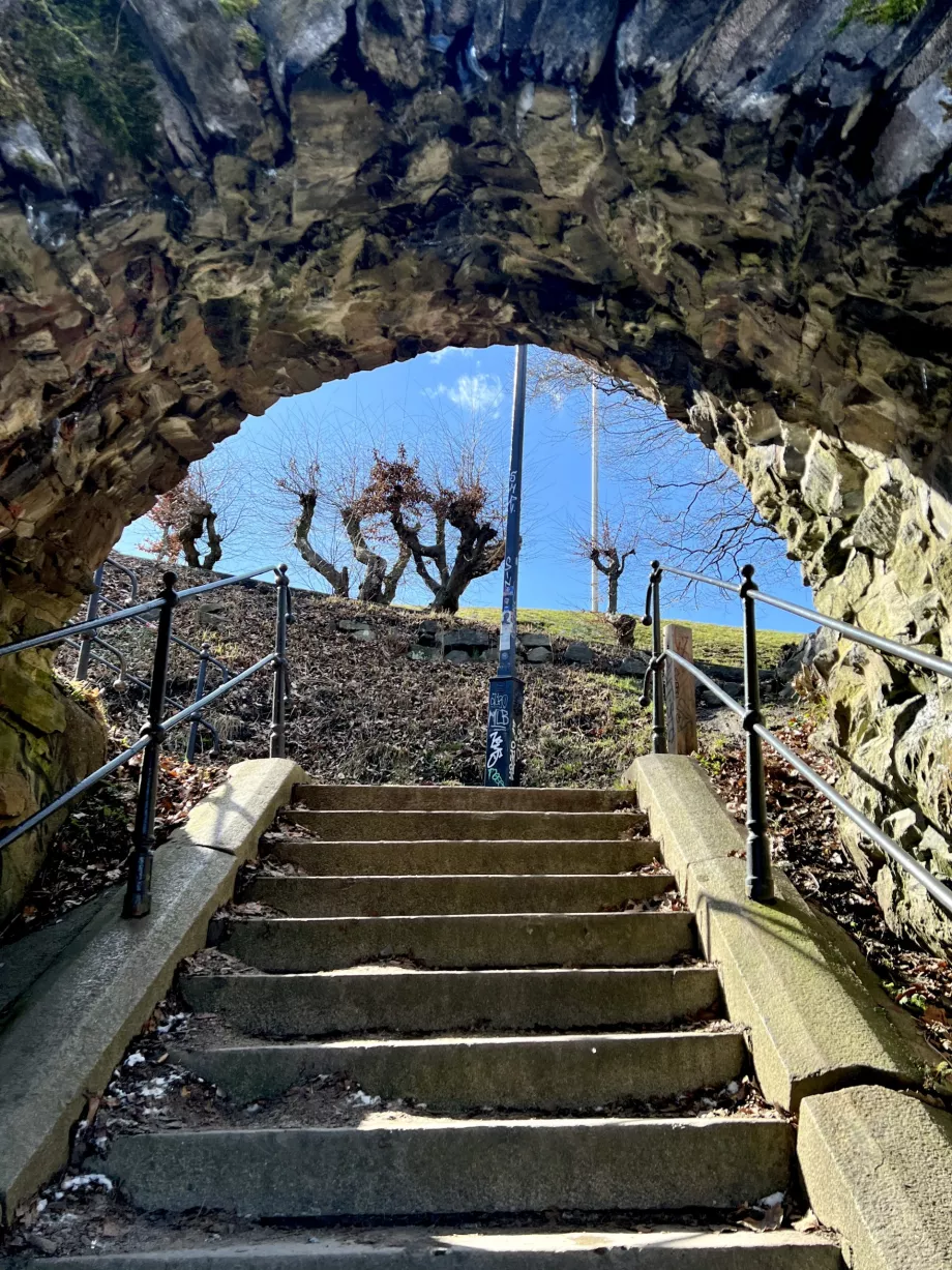 Tangga menuju bukit Risåsberget