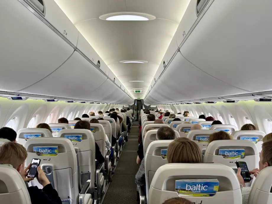 Interior Airbus A220 airBaltic