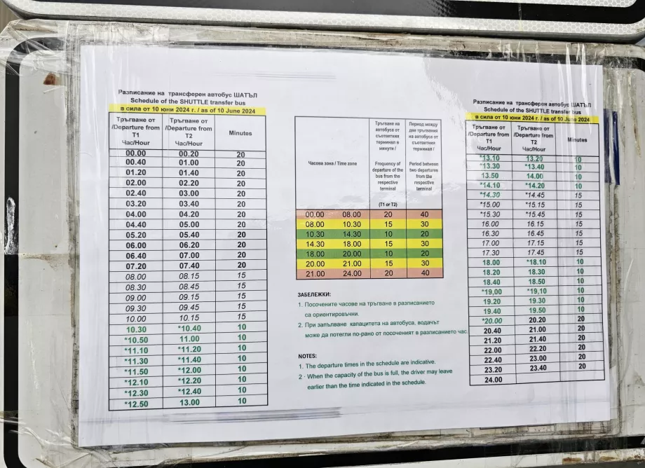 Jadwal bus antar-jemput antar terminal