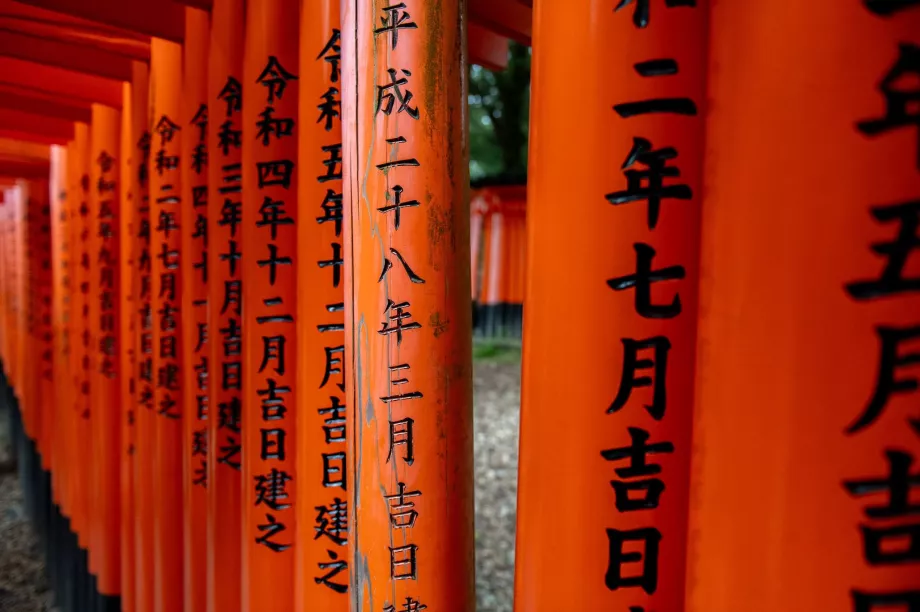 Detail gerbang torii