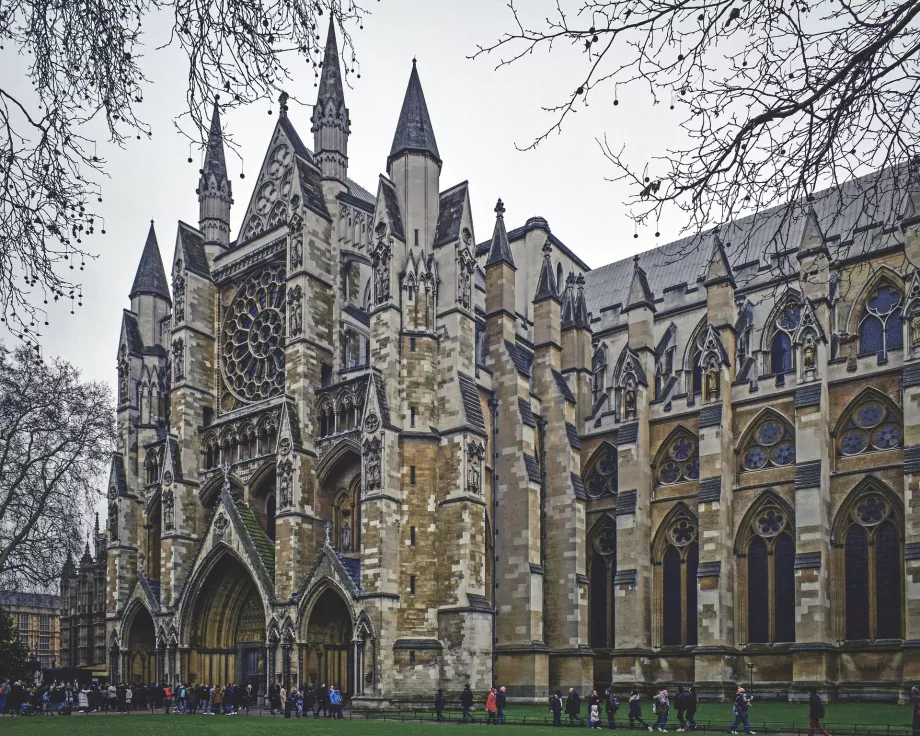 Westminster Abbey - bagian depan utara