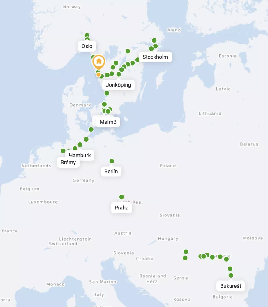 Bus Flixbus ke Gothenburg